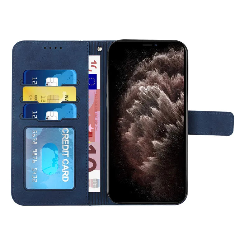 Case carteira couro Redmi12C - Mobile Blue Store