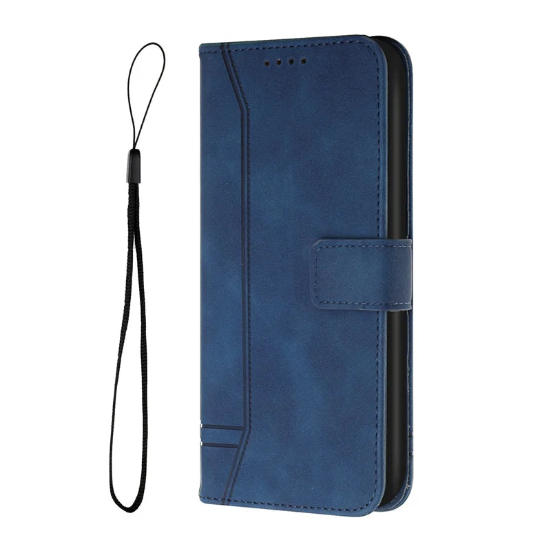 Case carteira couro Redmi12C - Mobile Blue Store